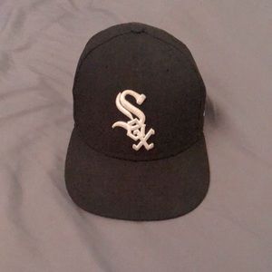 Black White Sox Hat